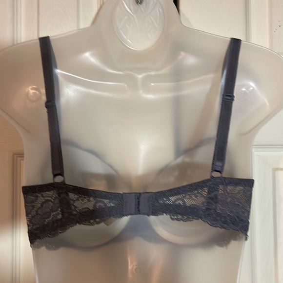 Victoria's Secret Dream Angels Lined Demi Padded Underwire Gray Bra 32DD - Picture 9 of 16